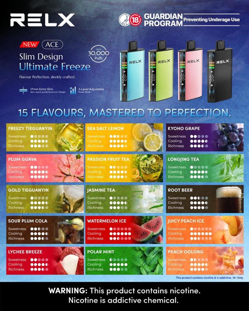 悦刻RELX ACE 30000口味