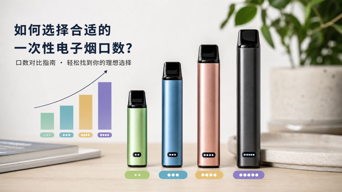 一次性电子烟多少口怎么选?我会按使用频率这样挑