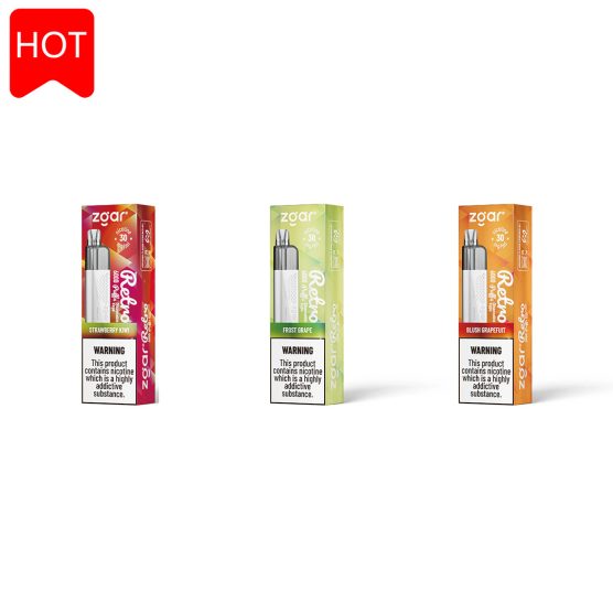 冰熊传奇Zgar Retro 6000 一次性电子烟,透明油仓/底部灯光