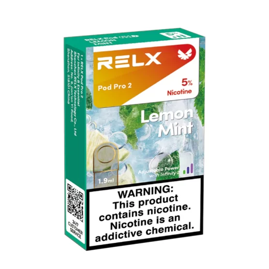 RELX悦刻六代外贸版烟弹冰柠薄荷5%尼古丁(单颗装)1.9ml