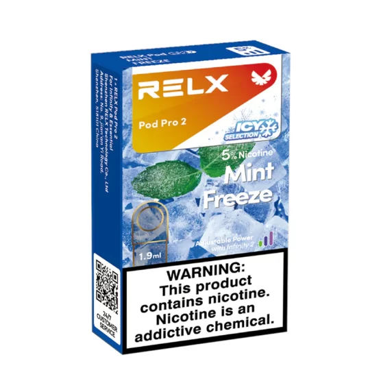 RELX悦刻六代外贸版烟弹零度薄荷5%尼古丁(单颗装)1.9ml